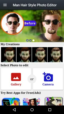 Men Hairstyle Photo Editor  Mustache - Beards android App screenshot 2